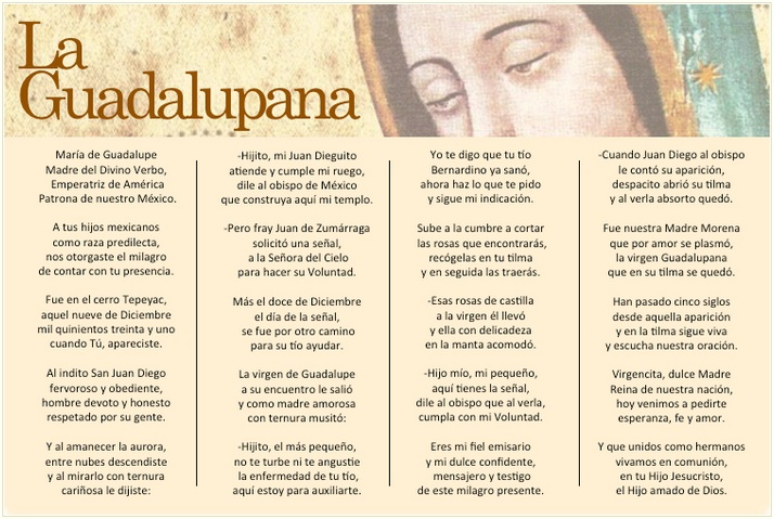 La Guadalupana (poema) | Virgen Peregrina de la Familia